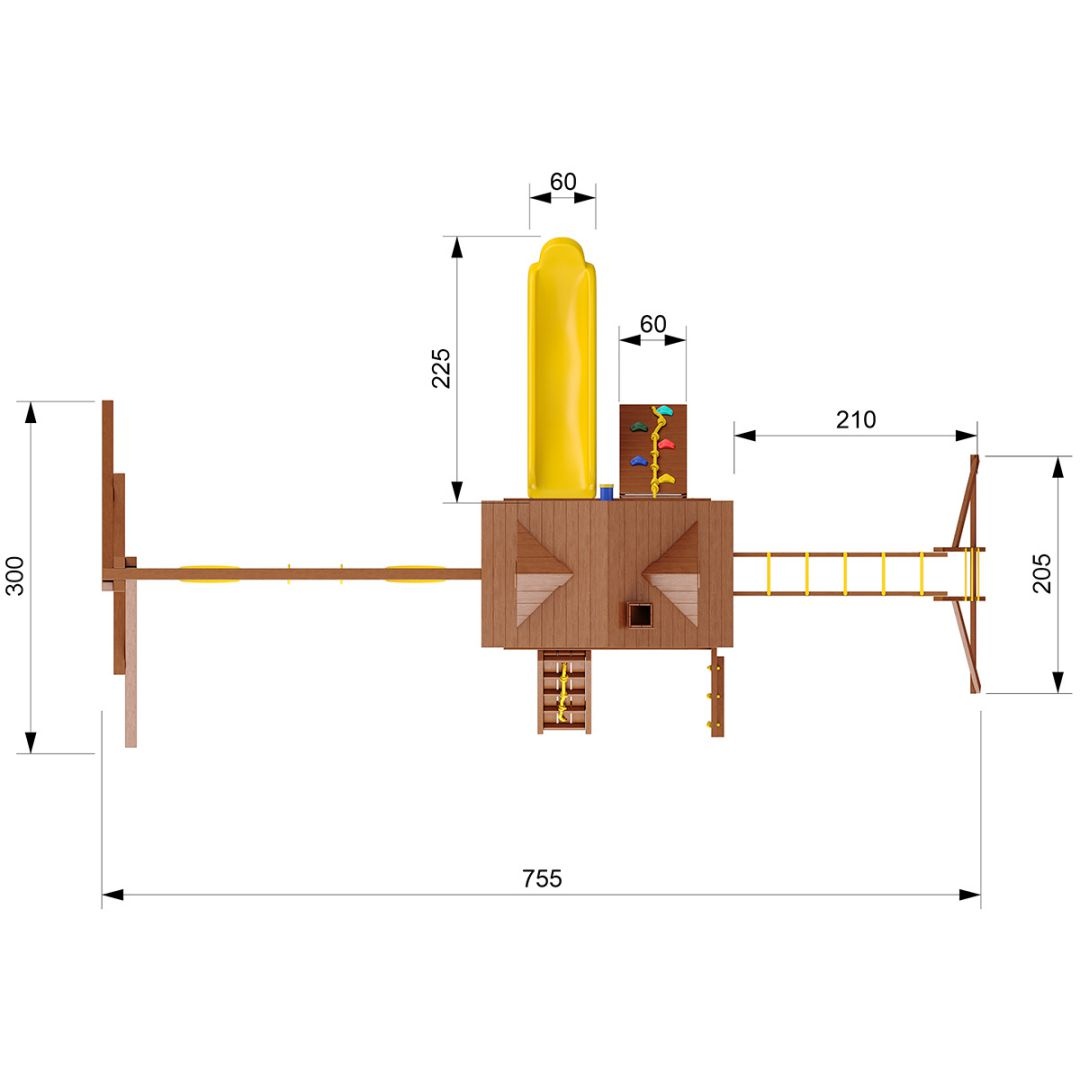 Детский игровой комплекс New Sunrise Форт-2